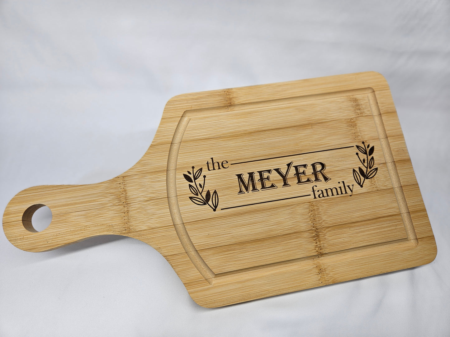 Bamboo Cutting Board Paddle