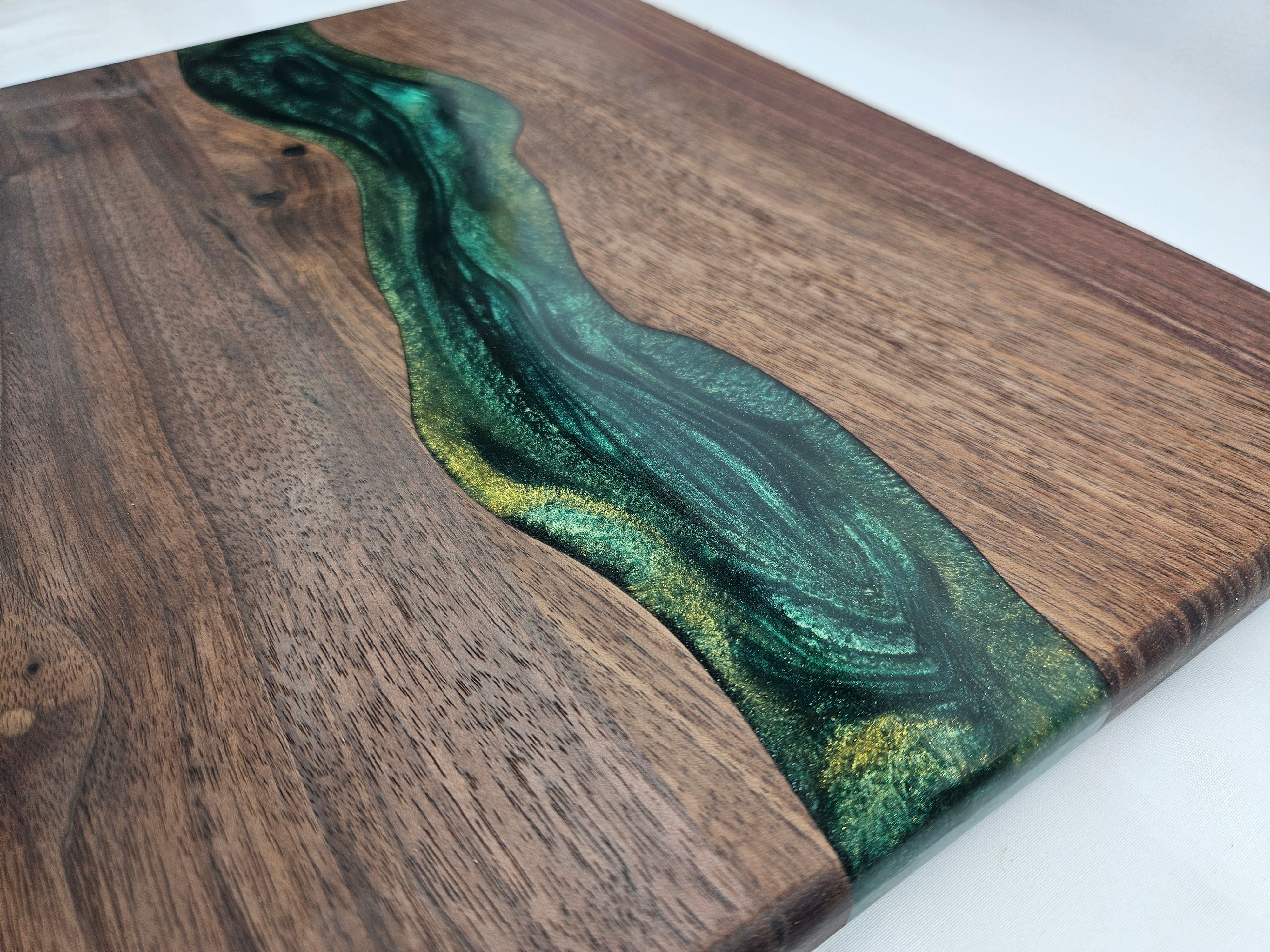 Walnut high quality Epoxy Cutting Board!