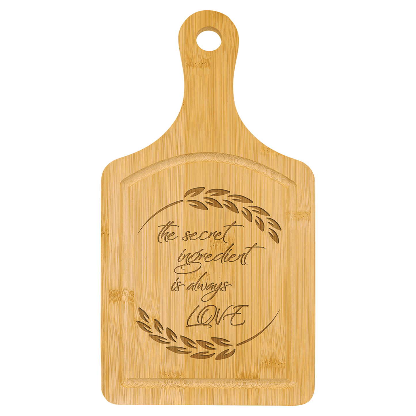 Bamboo Cutting Board Paddle