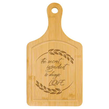 Bamboo Cutting Board Paddle